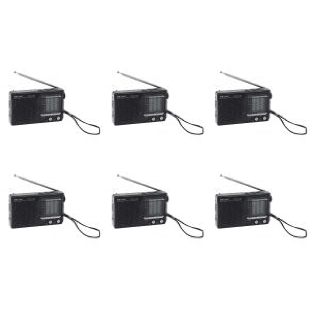 Radio portable, récepteur gamme complète Fm Am Sw Lw TV avec horloge et