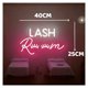 thumbnail image 3 of Letrero De Neón Lash Room Con Luz LED Regulable Para Maquillaje, Salones De Belleza, Negocios, Tiendas Y Decoración Del Hogar 40cmx25cm, 3 of 6
