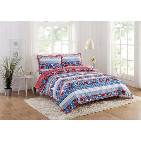 The Pioneer Woman Blue Heritage Floral 2-Piece Cotton Standard Sham Set