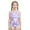 Hot Pink, variant on Hiijoy Toddler Girls Tie Dye Ruffle One-Piece Swimsuit Upf 50+ Bathing Suit, Sizes 3-10
