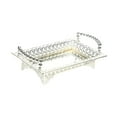 thumbnail image 2 of WeiLaiKeQi Serving Tray Vanity Tray Elegant Serving Platter for Kitchen Bathroom Office Silver, 2 of 9