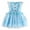 Blue, variant on WIBACKER Baby Flower Girl Dress Flutter Sleeves 3D Butterfly Princess Dress Toddler Birthday Party Fairy Tulle Dress