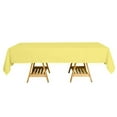 thumbnail image 6 of Efavormart Rectangle Tablecloth, 60"x102" Stain & Wrinkle Resistant Washable Table Cloth, Oblong Decorative Polyester Fabric Table Cover for Dining, Party, Wedding & Baby Shower- Yellow, 6 of 11