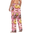 thumbnail image 3 of FORMRS Mens Pajama Pants with Pockets Cotton Sleepwear Lounge Bottoms Sizes S-2XL, Cute Doughnuts Pattern, 3 of 7