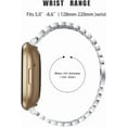 thumbnail image 2 of REQO Compatible with Fitbit Versa 4＆Versa 3 Bands, Adjustable Stainless Steel with Diamonds Bands Replacement Ceramic Inlaid Metal Bracelet for Fitbit Versa 4＆Versa 3 Accessories, 2 of 4