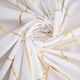 thumbnail image 6 of BalsaCircle 90" x 132" White Gold Metallic Geometric Design Polyester Rectangle Tablecloth Event, 6 of 8