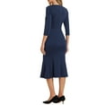 thumbnail image 3 of INSPIRE CHIC Women's Vintage Bodycon Fishtail 3/4 Sleeve Work Cocktail Dresses, 3 of 5