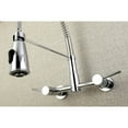 thumbnail image 3 of Gourmetier GS8281DL Concord Double-Handle Wall-Mount Pre-Rinse Bridge Kitchen Faucet, Polished Chrome, 3 of 8