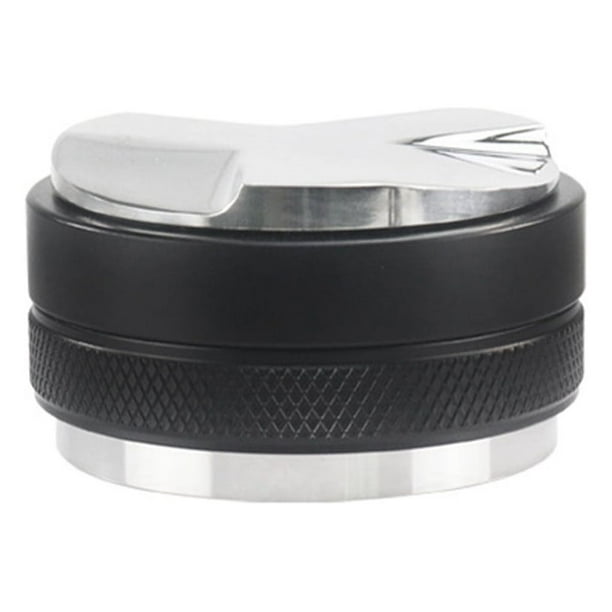 Injueey Tamper de café, apisonamiento ajustable, distribuidor de energía Manual de doble cabeza, portafiltro, nivelador, distribución, Juegos de servir café y té 58 mm