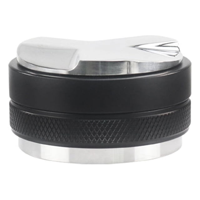 Injueey Tamper de café, apisonamiento ajustable, distribuidor de energía Manual de doble cabeza, portafiltro, nivelador, distribución, Juegos de servir café y té 58 mm