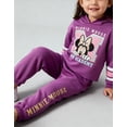 thumbnail image 5 of Minnie Mouse Toddler Girls’ Outfit Set - Two Piece Hoodie Sweatshirt with Metallic Ink Print & Jogger Pants (2T), 5 of 5