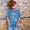 Blue, variant on Summer Cute Short Sleeve Top For Girls 2025 New Cartoon Print Children's T Shirt Loose Casual Oversized Tee Orange,4-5 Years