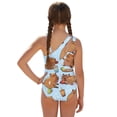 thumbnail image 2 of POLERO Cute Cartoon Capybara One-Piece Swimsuit with Mesh Cover Up Skirt - Quick Dry, Padded Swimwear for Teen Girls Beach & Pool Vacations, 2 of 10