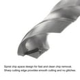 thumbnail image 3 of Uxcell 9.5mm C2/K20 Tungsten Carbide Straight Shank Spiral Flutes Twist Drill Bit, 3 of 5
