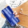 thumbnail image 4 of Case Compatible / Replacement For Samsung Galaxy S7 Case Mirror Cover Case Flip Protective Case Clear View Bag Cell Phone Case Cover Metallic Woman Scarf With Ultra Cell Phone Case (Blue), 4 of 4