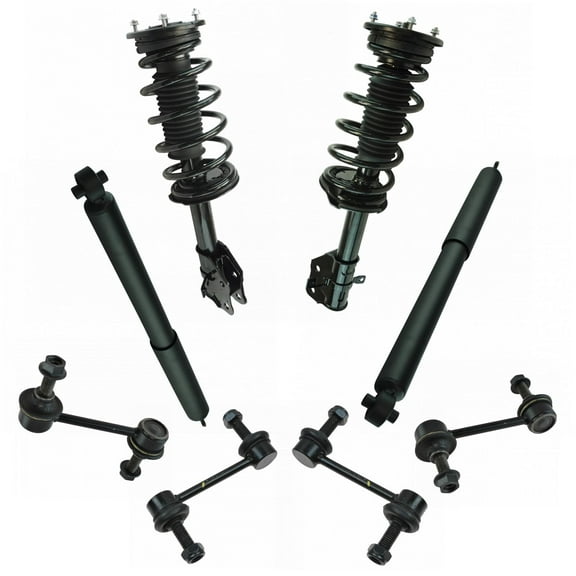 TRQ Complete Strut Assembly Shock Absorber & Sway Bar Link Set for Edge MKX SKA65711