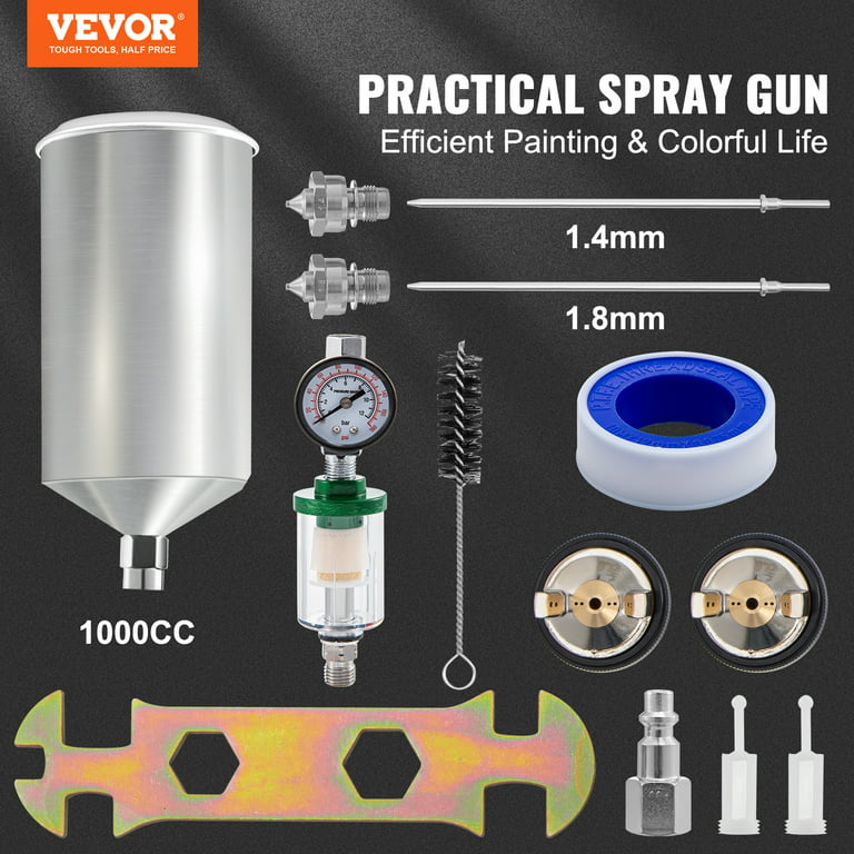 AEROPRO LVLP Air Spray Gun A610 Paint Guns For House Painting Car Furniture  Varnish and Top Coat