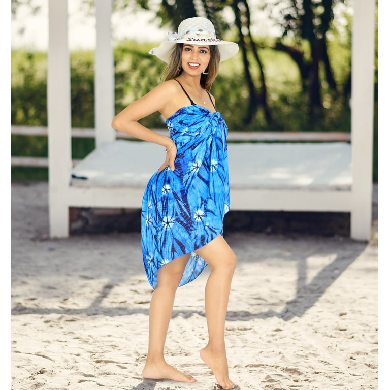 blue dress for baby girl Palm Beach Sarong – Chen Burkett New York