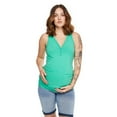 thumbnail image 1 of Paisley Sky Maternity Snap Henley Tank, 1 of 6