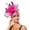 Hot Pink, variant on Netting Headpiece in Style for Stage Performances and Parties - Distinctive Headband Accessory for Themed Shows and Events, Red
