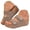 Khaki, variant on Slip on Wedge Sandals for Women Comfortable Platform Slides Dressy Casual Summer Beach Cork Footbed Shoes 2026 Black Size 8.5