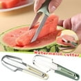 2-in-1 Watermelon Fork Slicer – Stainless Steel Cutter & Server Tool For Kitchen, Camping