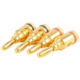 thumbnail image 1 of 4 x 4mm Banana Plugs For Speaker Cable connections / Gold Plated, 1 of 5