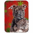 thumbnail image 2 of Caroline's Treasures Staffordshire Bull Terrier Staffie Winter Snowflakes Glass Cutting Board Large Size, 2 of 2