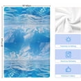thumbnail image 5 of Blue Summer Beach Microfiber Kitchen Towel, Seaside Ocean Coastal Nautical Soft Absorbent Dish Towels, Quick Drying Washable Dishcloths for Kitchen Cleaning, Drying Dishes, 18x28 Inches, 5 of 9