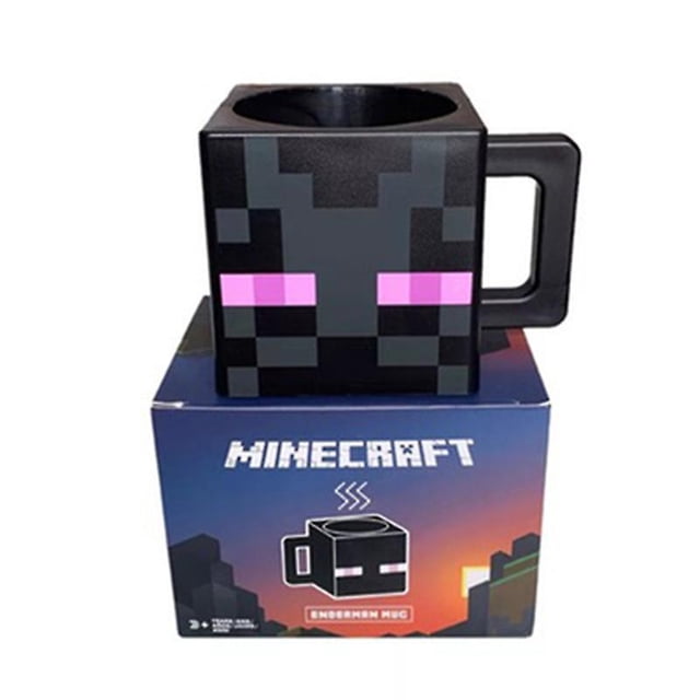 Minecraft Cup Juego Circundante Taza Minecraft Torch Torch Cup Modelo de taza de agua para niños - Negro (plástico) dontodent Kuyhfg Sin marca
