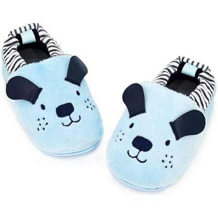 

Infant Baby Boys Girls Slipper Soft Sole Non Skid Sneaker Moccasins Toddler First Walker Cirb House Shoes