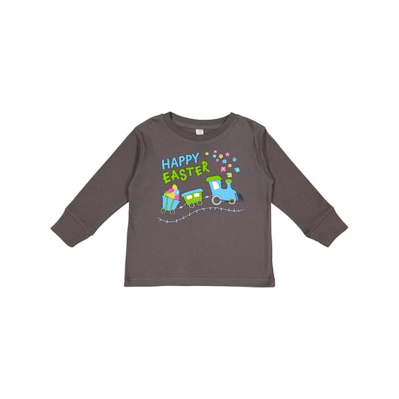 Inktastic Happy Easter Train Boys or Girls Long Sleeve Toddler T-Shirt
