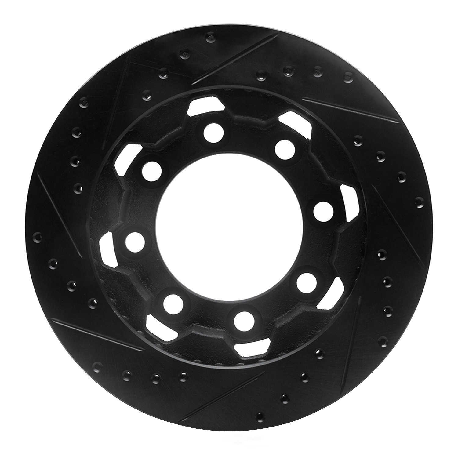 Dynamic Friction Company 633-40048R DFC Brake Rotor - Drilled And Slotted - Black