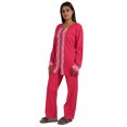 thumbnail image 3 of Moomaya Womens Solid 2 Pcs Nightwear Set Sleepwear Top & Pajama PJ NightSets, 3 of 8