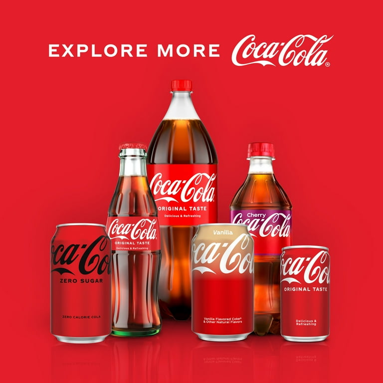 Cherry Coca-Cola 12缶✖︎４ケース Coca-Cola Cherry Soda, 12 fl oz, 12 Pack Cans, Sparkling