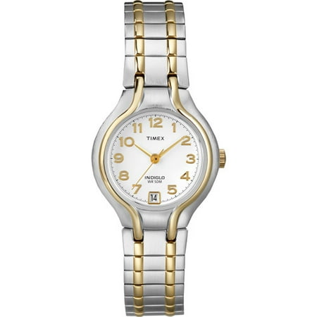 Timex Women's Sport Chic Watch, Two-Tone Stainless-Steel Expansion Band