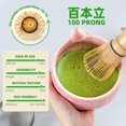 thumbnail image 3 of Set de batidores para matcha TEANAGOO, 7 unidades, cerámica rosa, 510 ml, 3 of 8