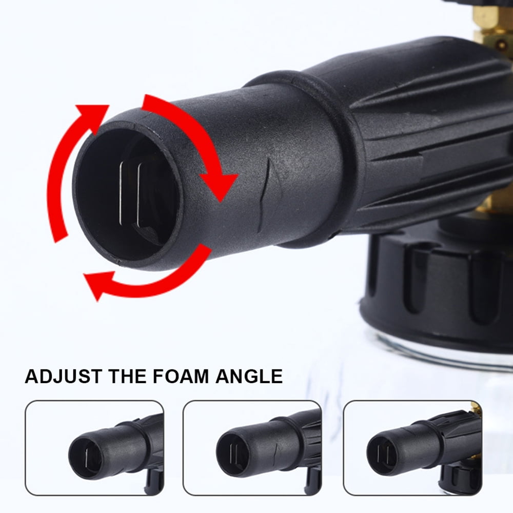 JUNGLEFLASH 1L Foam Sprayer for Car Wash Garden Cleaning & Boat Wash 1/4in Quick Connect 3600PSI High Pressure Washer Foam Cannon