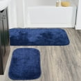 thumbnail image 2 of Garland Rug Traditional Washable Bath Rug Set, 2-Piece Set (21"x34" Bath Rug, & 22"x60" Runner) Navy, 2 of 8