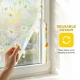 thumbnail image 3 of Unique Bargains Static Cling Floral 3D Prism Window Privacy Film White 39.4" x 23.6", 3 of 8