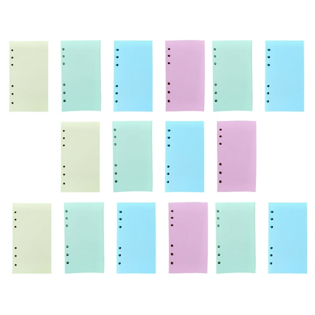 refill paper 160 Sheets Refill Paper Spiral Notebook Replacement Paper A6 Notebook Refill Sheet 40 Sheets Yellow A6 40 40 Sheets Blue A6 40 40 Sheets Pink A6 40 Sheets Green A6