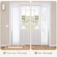 thumbnail image 2 of Cortinas HOMEIDEAS para puerta francesa, no transparentes, color blanco, 66 x 183 cm, 2 of 8