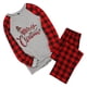 thumbnail image 3 of Traje de pijama de Navidad para padres e hijos, pantalones superiores estampados de manga larga, ropa de dormir de 90 cm Jumpingount HA001372-10, 3 of 6