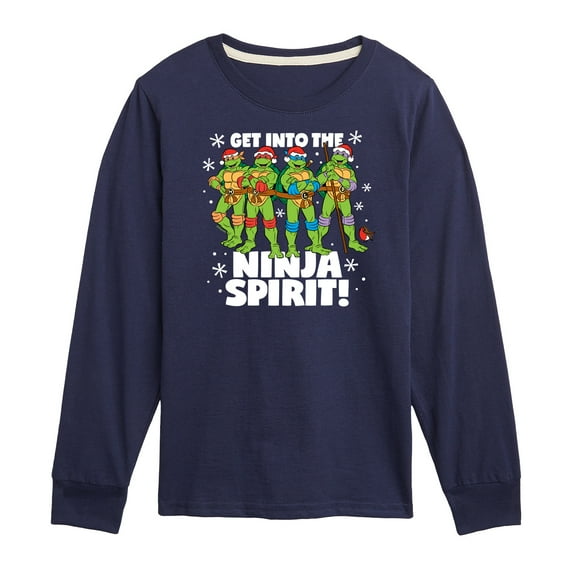 Teenage Muntant Ninja Turtles - Get Into The Ninja Spirit - Toddler And Youth Long Sleeve Graphic T-Shirt