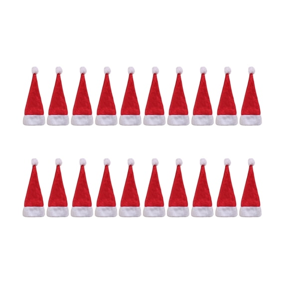 Yibooy Christmas Lollipop Hats Classic Decoration for Kitchen Utensils Soda Wine Bottle