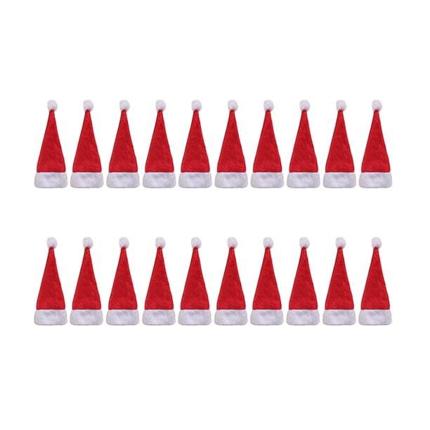 Sombreros de piruleta navideña decoración clásica para utensilios de cocina botella de vino de soda