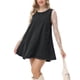 thumbnail image 3 of Vestido Vidifid de mezclilla casual sin mangas para mujer con bolsillos, 3 of 4