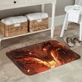 thumbnail image 7 of Fuzoiu Magma Fire Black Dragon Print Door Mat Outdoor Indoor Welcome Mats, Front Doormat,Flannel Non Slip Durable Entrance Rugs for Front Door, Inside Outside Entry, Porch, Resist Dirt,16x24in, 7 of 7