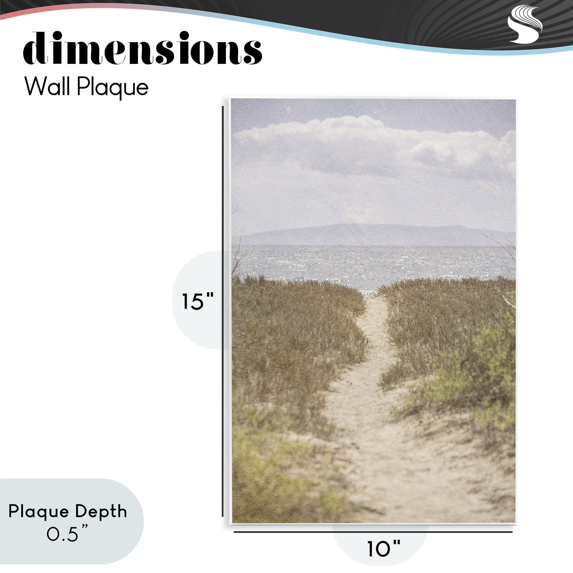 Stupell Industries Path to Misty Ocean Wall Plaque Art, design by Aaron Matheson