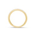 thumbnail image 6 of 1/5 CT Round Cut Natural White Diamond Accent Half Eternity Band Ring For Women In 14K Solid Yellow Gold (Color: I-J, Clarity: I2-I3, 0.20 Cttw) -7, 6 of 8